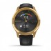 Смарт-Часы Garmin vivomove Luxe Pure Gold-Black Leather (010-02241-22)