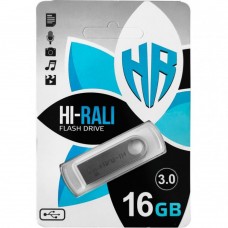 USB Flash Drive 3.0 Hi-Rali Shuttle 16gb цвет стальной
