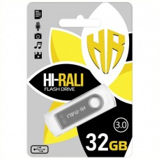 USB Flash Drive 3.0 Hi-Rali Shuttle 32gb цвет стальной