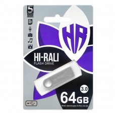 USB Flash Drive 3.0 Hi-Rali Shuttle 64gb цвет стальной