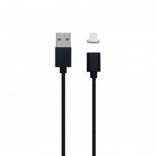 USB Cable Magnetic Clip-On Lightning цвет чёрный