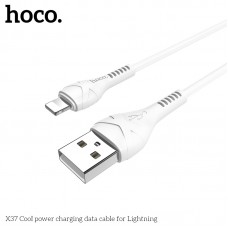 Кабель HOCO Lightning Cool Power X37 1m для айфонов белый