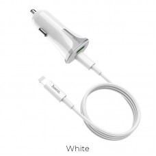 Адаптер автомобильный HOCO Type-C to Lightning cable Colossus Z31A |1Type-C/1USB, QC3.0/PD|