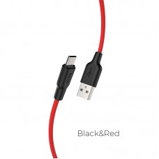 Кабель HOCO Micro USB Silicone X21 Plus |2M, 2.4A|