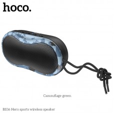 Акустика HOCO Hero sports BT5.0 TWS BS36 камуфляжно зеленый