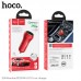 Адаптер автомобильный HOCO Resolute car charger Z38 |1USB/1Type-C, QC/PD, 3A, 38W|