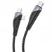 Кабель HOCO Combo 2in1 Type-C to Type-C/Lightning Freeway PD charging data cable U95 |1.2M, 60W, 3A|