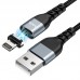 Кабель HOCO Lightning Traveller magnetic charging data cable U96 |1.2m, 2.4A|