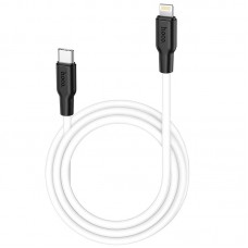 Кабель HOCO Type-C to Lightning Silicone PD  cable X21 Plus 1 метр белый