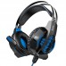 Наушники HOCO W102 gaming Cool tour  headphones LED полноразмерные черно синие