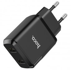 Адаптер сетевой HOCO Speedy dual port charger N7 |2USB, 2.1A| (Safety Certified)