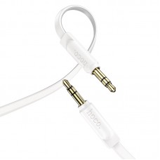 Плоский кабель HOCO UPA16 AUX 3.5 мм 1 метр белый