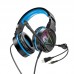 Наушники 2 в 1 игровые с подсветкой HOCO Drift Gaming headphones W104 черно синие