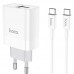 Адаптер сетевой HOCO Type-C to Type-C cable Rapido charger set C80A |1USB/1Type-C, QC/PD, 20W, 3A|