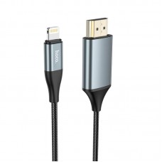 Кабель HOCO Lightning to HDMI High-definition on-screen cable UA15 |2M, 1080P|