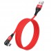 Кабель HOCO Lightning Orbit charging data cable U100 |1.2m, 2.4A|