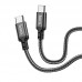 Кабель HOCO Type-C to Type-C Double speed charging data cable X14 |1m, 60W, 3A|