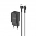 Адаптер сетевой HOCO Type-C to Lightning cable Rigorous charger set N19 |Type-C, 25W, 3A, QC/PD|