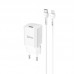 Адаптер сетевой HOCO Type-C to Lightning cable Rigorous charger set N19 |Type-C, 25W, 3A, QC/PD|