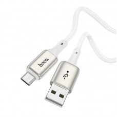 Кабель Micro USB  - эластичный гибкий HOCO X66 Howdy 1 метр белый