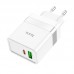 Адаптер сетевой HOCO Extension speed charger N21 |1USB/1Type-C, PD/QC, 3A/30W|