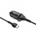 Адаптер автомобильный HOCO Type-C Cable Mighty single port car charger Z43 черн