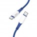 Кабель HOCO Type-C to Type-C Ferry charging data cable X70 60W синий