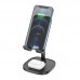 Зарядка Qi HOCO Thorough 2-in-1 stand with wireless fast charging CW37 |5-15W Max, PD/QC, 178mm|