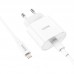 Адаптер сетевой HOCO Type-C to Lightning Cable Metro single port charger set C94A |1Type-C, 20W/3A, PD/QC|