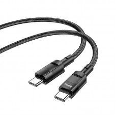 Кабель HOCO Type-C to Type-C Moulder charging data cable U106 |1.2m, 5A/100W|