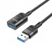 Кабель HOCO USB male to USB female charging data sync extension cable U107 |1.2M, OTG USB3.0, 3A|