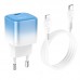 Адаптер сетевой HOCO Type-C to Lightning cable single port charge set C101A |Type-C, PD, 3A/20W|