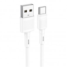 Кабель HOCO Type-C Victory charging data cable X83 white 