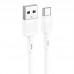 Кабель HOCO Type-C Victory charging data cable X83 white