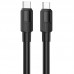 Кабель HOCO Type-C to Type-C Solid charging data cable X84 |1m, 60W, 3A|