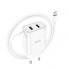 Адаптер сетевой HOCO Micro USB Cable Courser dual-port charger C103A |2USB, 2.1A|