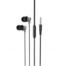 Наушники с микрофоном HOCO M98 Delighted metal universal earphones with microphone черные
