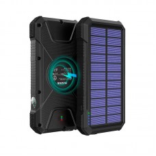 Внешний аккумулятор с солнечной панелью Solar power bank 20000mAh PN-W12