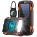 Аккумулятор портативный Solar 20000mAh PN-W20S power bank with LED light с солнечной панелью