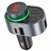 Адаптер автомобильный HOCO Alegria car BT FM transmitter E72 |2USB/Type-C, PD/QC, 45W/3A|