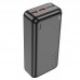 Внешний аккумулятор HOCO Astute fully compatible power bank J101B 30000mAh 20W/5A черный