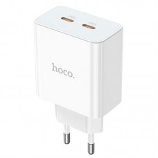 Адаптер сетевой HOCO Leader dual port(2C) charger C108A |2Type-C, 35W/3A, PD/QC|