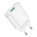 Адаптер сетевой HOCO Fighter single port charger C109A |1USB, 18W/3A, QC|