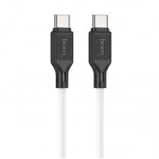 Кабель HOCO Type-C to Type-C Cool silicone charging data cable X90 white 