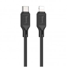 Кабель HOCO Type-C to Lightning Cool silicone PD charging data cable X90 20w 1m black