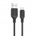 Кабель HOCO x90 Micro USB Cool silicone charging data cable black