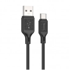 Кабель HOCO Type-C Cool silicone charging data cable X90 black 