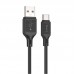 Кабель HOCO Type-C Cool silicone charging data cable X90 black