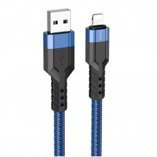 Кабель HOCO Lightning charging data cable U110 120 см синий
