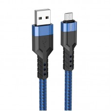 Кабель HOCO Micro USB charging data cable U110 1.2m синий